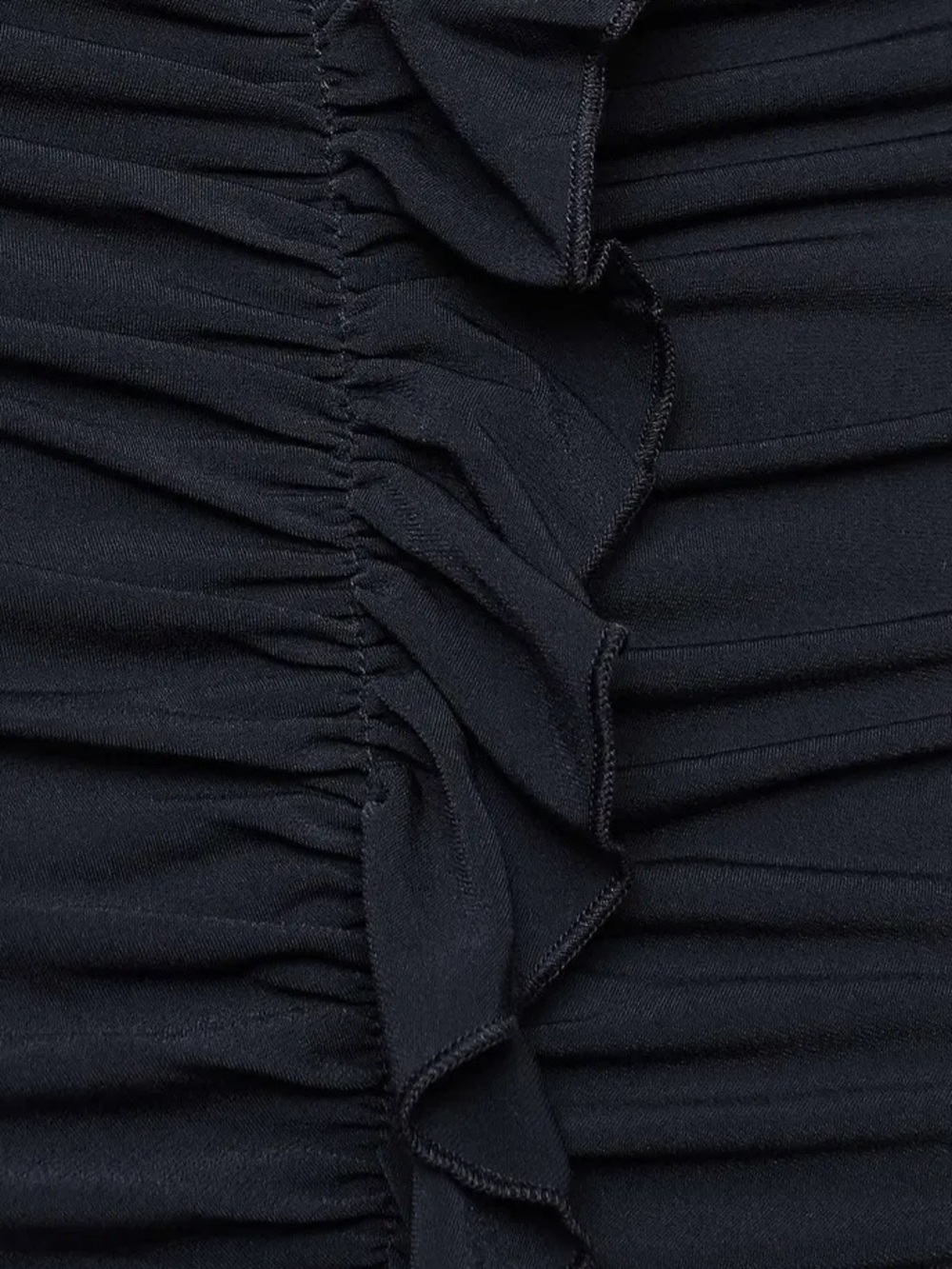 Reiss Harriet Ruffle-Front Dress Navy - Picture 5 of 9